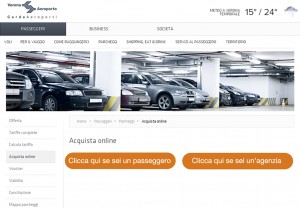 Aeroporto di Verona: pronto il sistema di acquisto online dei parcheggi per le agenzie di viaggio
