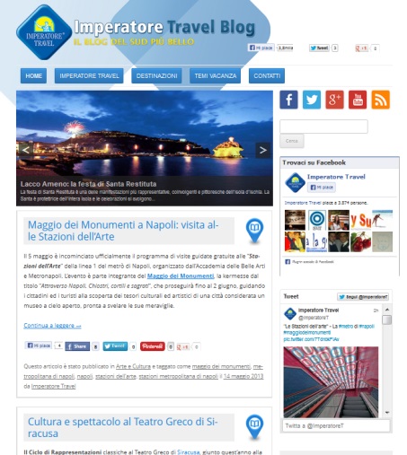 Imperatore Travel lancia il blog Imperatoreblog.it
