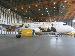 Vueling svela a Barcellona il nuovo A320 dotato di Sharklet