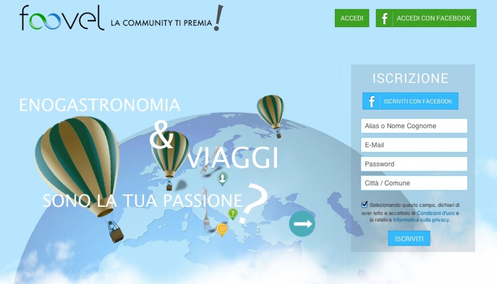 “Foovel”: nasce il nuovo social network sul food&travel