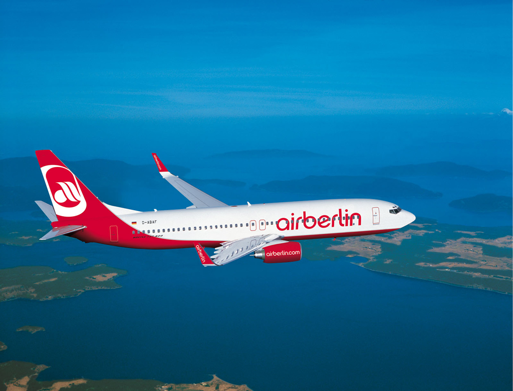 Airberlin riduce il consumo di carburante