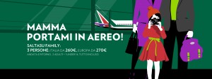 Alitalia lancia le tariffe speciali Saltasu Family