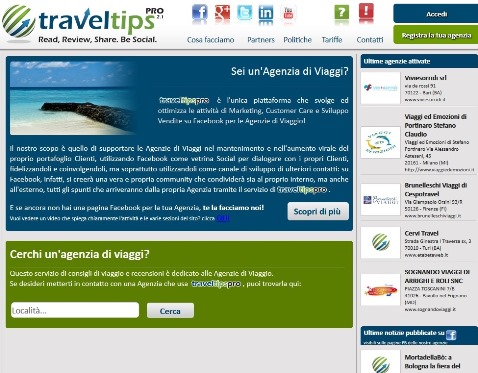 Traveltipspro.com: la prima piattaforma di social marketing per adv entra in Italia con Bookingfax.it