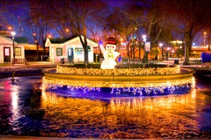 A Philadelphia il Franklin square holiday light show