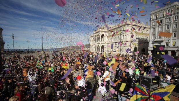 Trieste ospiterà il Carnevale europeo dal 13 al 16 febbraio