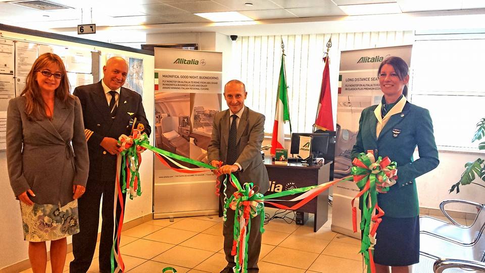 Alitalia inaugura una nuova biglietteria ad Adu Dhabi