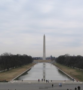 Il Washington Memorial e il reflecting pond