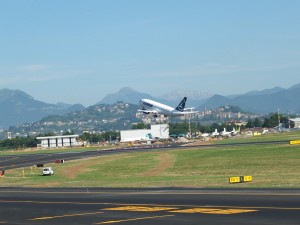 First takeoff TAROM from Bgy Airport