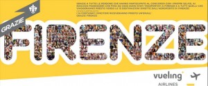 Il “grazie” di Vueling ai 500.000 passeggeri trasportati a Firenze