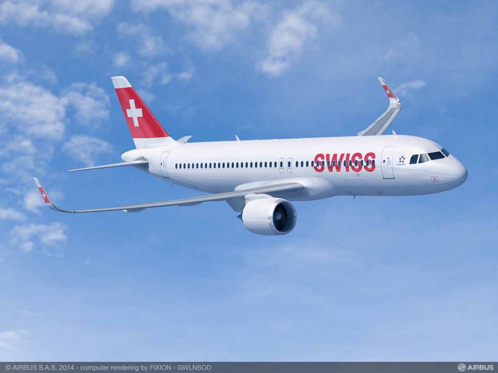 Swiss: nuovo ordine per 15 A320neo