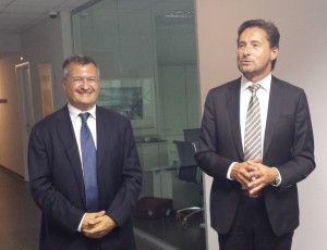 Michael Gaebler (destra) ceo di Aviareps, con Giulio Santoro, gm dell'ufficio di Milano
