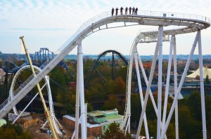 Gardaland, raggiunto il punto più alto delle montagne russe