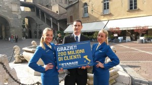 Ryanair festeggia i 200 milioni passeggeri con una nuova offerta