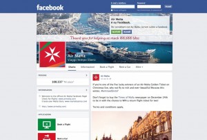 Air Malta raggiunge i 100.000 “like” su Facebook