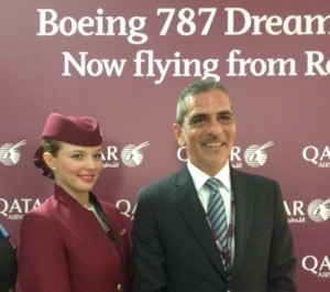 Qatar Airways: operativo a Roma il Dreamliner