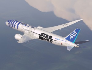 Ana, debutta il Dreamliner con la livrea di Star Wars R2-D2