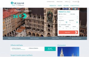Air Dolomiti rinnova il sito internet