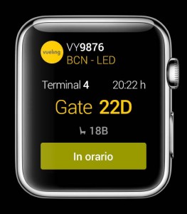 Vueling lancia un’applicazione per Apple Watch
