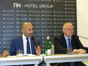 Chema Basterrechea e Roberto Santi alla presentazione dell' NH Trento