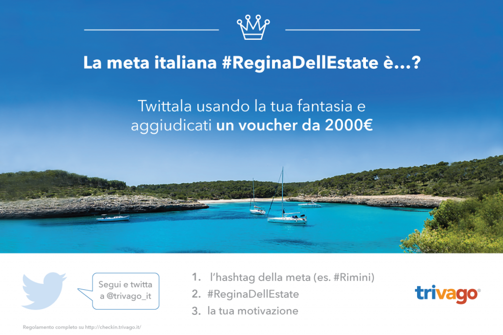 trivago lancia il contest per decretare la meta #ReginaDellEstate