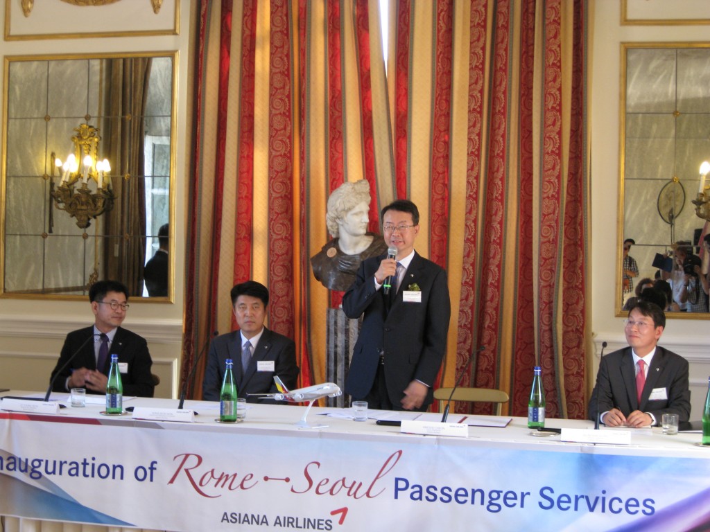 Asiana Airlines avvia il collegamento Roma-Seoul