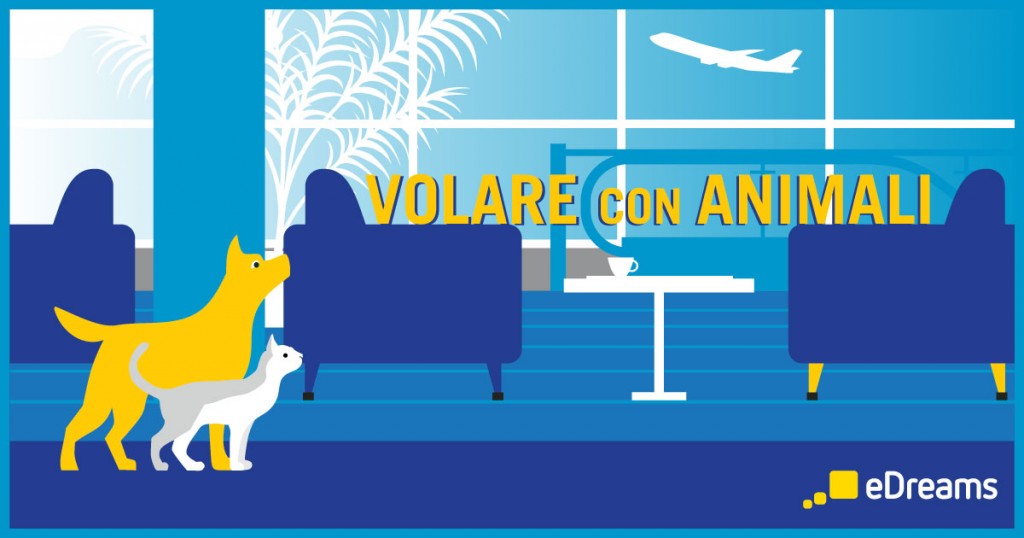 eDreams: in una guida tutte le regole per viaggi in aereo con animali domestici