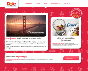 Concorso online con Dole, in palio un viaggio Settemari in California