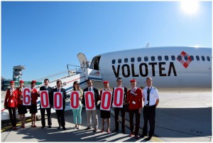 Volotea sale a quota 6 milioni di passeggeri in Europa