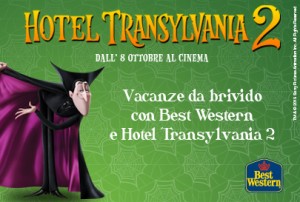 Best Western Italia, offerta famiglie per l’uscita del film “Hotel Transilvania 2”