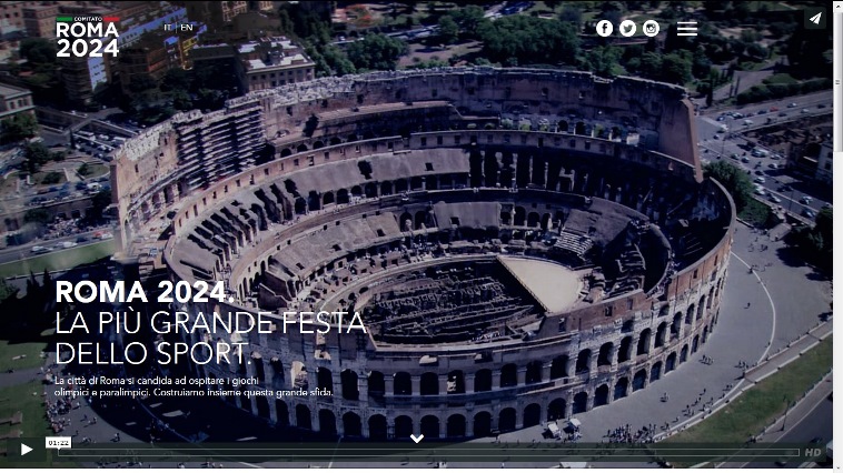 E’ online il sito ufficiale di Roma 2024