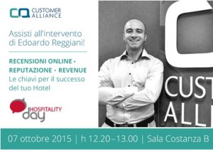 Reputazione online, seminario di Customer Alliance a Hospitality Day