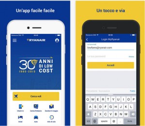 Ryanair potenzia la mobile app italiana