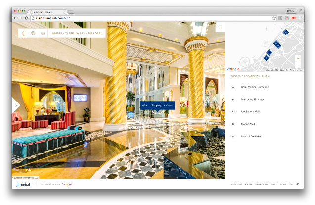 Jumeirah Group collabora con Google per il lancio di Jumeirah Inside