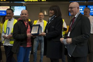 L’aeroporto di Bergamo Orio premia il 10milionesimo passeggero del 2015