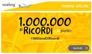 Vueling, concorso a premi per gli iscritti al programma Punto