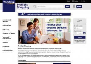 Lufthansa: lo shopping in volo comincia a terra