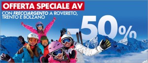 Trenitalia, offerta Speciale AV -50% per le Dolomiti