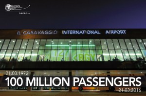 Sacbo celebra i 100 milioni di passeggeri con un annullo filatelico