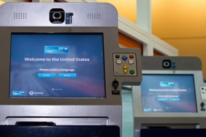 Le postazioni  automatiche per entrare in USA a DFW