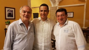 Arnaldo PInazzi, Presidente gruppo Meca, Jorge E. Manos Esparragoza, ministro del turismo dello Stato di Campeche, Massimo Ariello, gruppo Meca