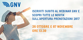 Webinar Gnv: apertura prenotazioni 2017, sconti esclusivi e novità