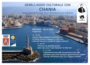 Chania: domani la Grecia di scena a Biassono