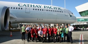 Cathay Pacific, primo volo Roma-Hong Kong con il nuovo A350