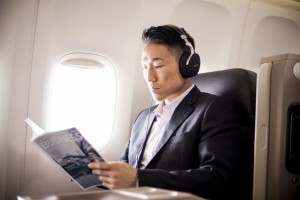 Turkish Airlines, cuffie antirumore Denon in business class