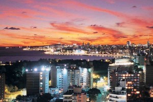 Una suggestiva immagine di Montevideo