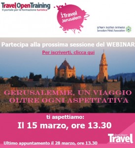 Gerusalemme ti aspetta: iscriviti al webinar del 15 marzo