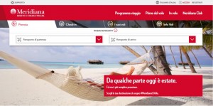 Meridiana home page nuovo sito