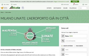 Sacbo contro Alitalia sulla campagna di promozione per Linate