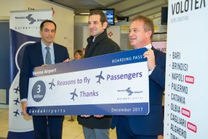 L’aeroporto di Verona cresce del 10%, nuove destinazioni per il 2018