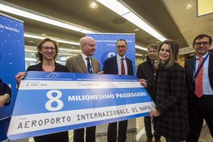 L’aeroporto di Napoli raggiunge gli 8 milioni di passeggeri